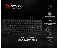 SAVIO Tempest RX FULL Outemu BLUE, LED niebieski, NKRO, Anty-ghosting SAVGK TEMPEST FULL BLUE - 1462252 - zdjęcie 10